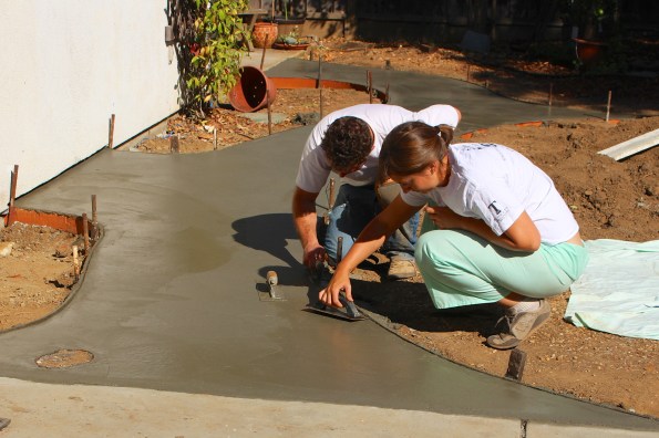 Troweling, troweling, troweling